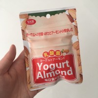 Yogurt almond yakult