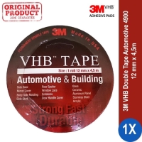 TERMURAH! 3M VHB Double Tape Foam 12 mm x 4.5 m Otomotif ORIGINAL!