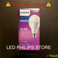 Lampu Bohlam LED Philips 14 Watt Putih/Cool Day Light (14W 14 W 14Watt