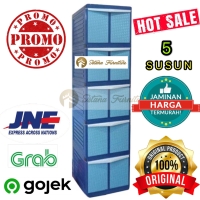 MURAH!! LEMARI PLASTIK / LEMARI PAKAIAN / RAK PLASTIK 5 SUSUN 10 PINTU