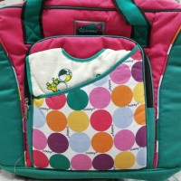 tas bayi snobby besar saku ekstra size color marbles + slaber