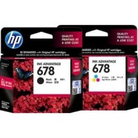 Tinta HP INK 678 Black & Color (1 set) Cartridge Original Bk + Colour