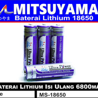 Baterai / Batre / Batere Ultrafire Mitsuyama Swat 18650 asli 6800 mAH