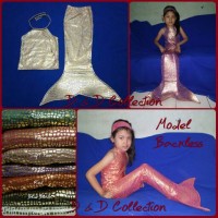 Baju Renang/ Kostum Anak Mermaid Bersisik Model Backless Size XL & XXL