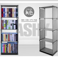 Rak buku single bookshelf book case self cabinet baju show case rack