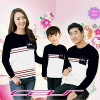 Baju Couple Family NSUN Lengan Panjang 3902 | Kaos Pasangan Keluarga