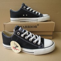 Sepatu Sekolah - Warrior Sparta LC - Black/White