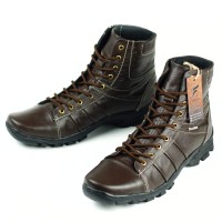 Sepatu Boot Pria Sepatu Kulit Touring Murah BKS03TP