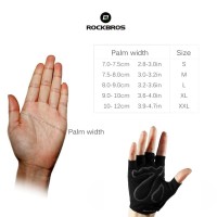 ROCKBROS S099 Bike Glove half Finger - Sarung Tangan Sepeda RED