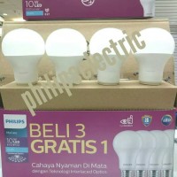 Lampu bohlam led Phillips 10.5 W 10.5 Watt paket 4 Pc