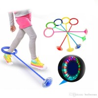 Mainan Olahraga Anak Lompat Dance Circle Flash Jump Ring Skip It Ball