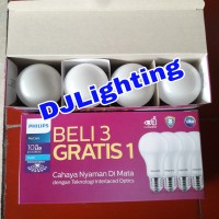 Lampu philips LED 10,5 w 10.5 watt paket isi 4