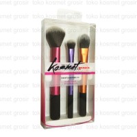 Kuas Real Tech isi 3 Travel Essentials 2.0 (01430 - Make Up Brush)