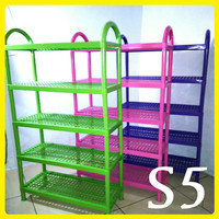 RAK SEPATU PLASTIK / TEMPAT SANDAL / RAK SERBAGUNA MURAH SUSUN 5