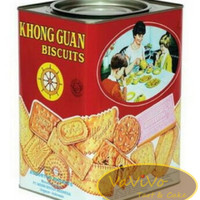 Khong Guan Assorted Red Segi / Khong Guan Kaleng Besar 1600 gram