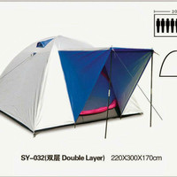 Tenda camping, tenda Pramuka, tenda dome bnix 032 kap 8p Double layer