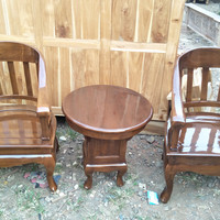 Kursi Teras Betawi Lenong Bahan Kayu Jati Harga Terjangkau