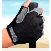 Sarung Tangan HUWAI Half Finger Gloves - Sepeda Motor Fitness Gym