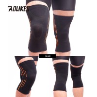 Aolikes 7719 Knee Sleeve Compression Pad - Pelindung Lutut Deker BLACK