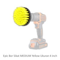 Epic Sikat Bor Kekerasan MEDIUM Yellow Diameter 4 inch - Drill Brush