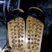 Best Promo Sandal Slop Kayu kesehatan gaul pijat kaki Refleksi