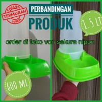 Pet Bowl Dispenser Tempat Makanan Minuman Kucing Anjing Kelinci Hewan