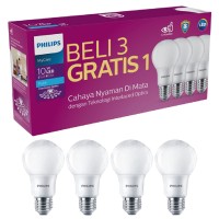 lampu philips led paket 10.5w 10.5watt 10.5 w 10 watt isi 4 pcs