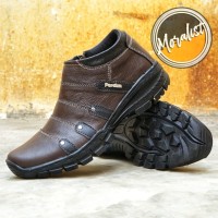 Sepatu Boot Pria Boots Touring Casual Kulit Asli Resleting Mks07 Murah
