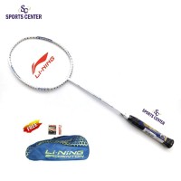 FULL SET Raket Badminton Lining SS 99 ACE / SS99Ace White
