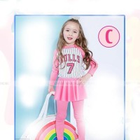 Baju Renang/Diving Anak Perempuan Besar Buls 7 Pink