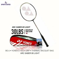 Full Set Raket Badminton Yonex Arcsaber 69 Light 5U G5
