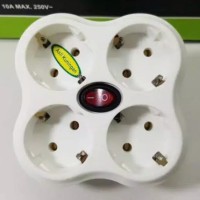 T Multi Colokan Listrik Lubang 4/Stop Kontak Out Now 4 in 1 Switch Mat