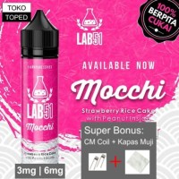 LAB51 MOCCHI 60ml | 3mg 6mg | e-Liquid vape cukai strawberry cake susu