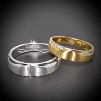 cincin nikah lamaran platina dan emas 51AuPt