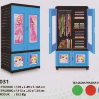 Lemari baju plastik sederhana murah | Orca WD-031