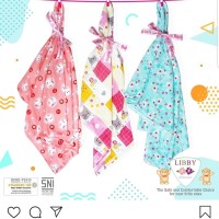 Bedong Libby Motif Bedong Bayi Libby Motif Perempuan Lakaki Isi 3 pcs