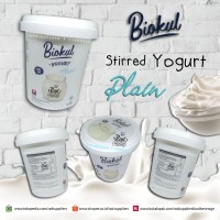 Biokul Stirred Yogurt Plain 1Liter, Yogurt Kental Terbaik, Best Seller