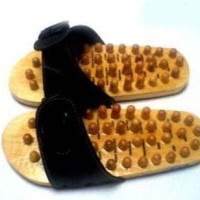 HOT SALE Sandal Slop Kayu kesehatan gaul pijat kaki Refleksi Terjamin