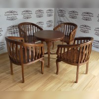 Kursi & Meja Teras Kayu Jati Betawi Gelung Cantik Furniture Jepara