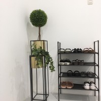 Rak Portable Serbaguna /rak sepatu 4 SUSUN (Mudah dibongkar pasang)