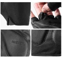 Sarung Tangan Sepeda RockBros Gloves Half Finger Gel Red Original - M