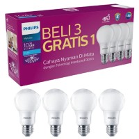 lampu philips led paket 10.5w 10.5watt 10.5 w 10 watt isi 4 pcs lampu