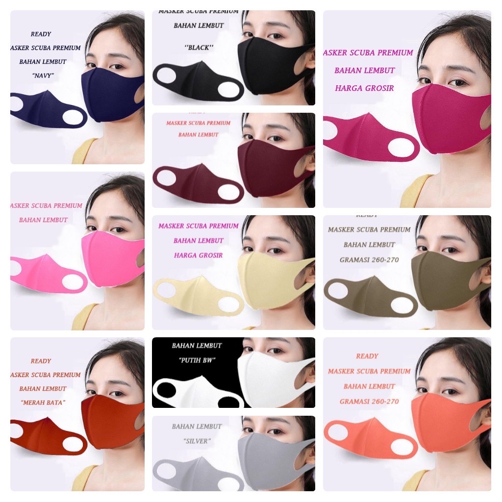 PROMO Masker Scuba DEWASA Premium Korea TEBAL GROSIR TERMURAH