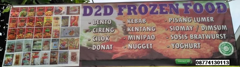 Contoh Banner Jualan Frozen Food contoh desain spanduk