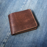 Dompet Pria Minimalist Men Leather Wallet Bifold