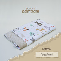 Selimut Bayi Minky Cream Premium - Forest Animal