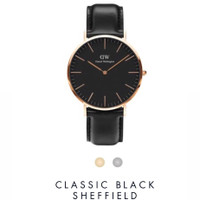 Daniel wellington classic sheffield dial black