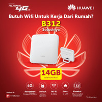 Huawei 4G Modem Wifi Router B312 (FREE KUOTA TSEL 14GB)