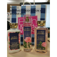 BBW BATH & BODY WORKS PERFECT PEONY GIFT SET