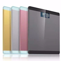 Timbangan Badan Digital 180Kg Panosanis USB Digital Scale Load 180 Kg - Biru Muda